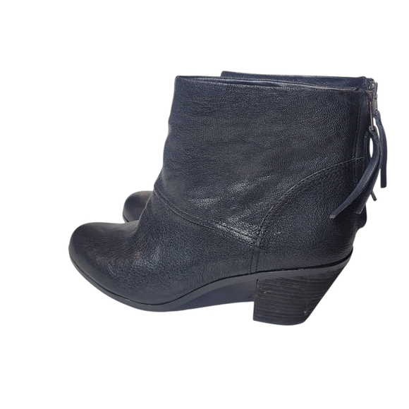 Sam Edelman Black Larkin Ankle Leather Boots Size  10 - Picture 6 of 6